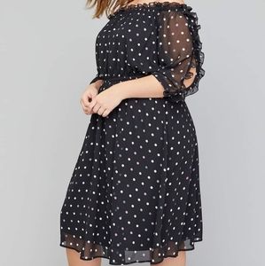 Lane Bryant Polka Dot Dress